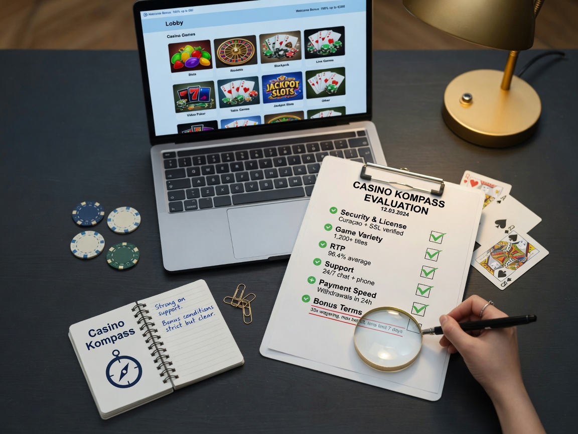 Du betrachtest gerade Online-Casino im Test: Kriterien, Spielauswahl und Bonusbedingungen